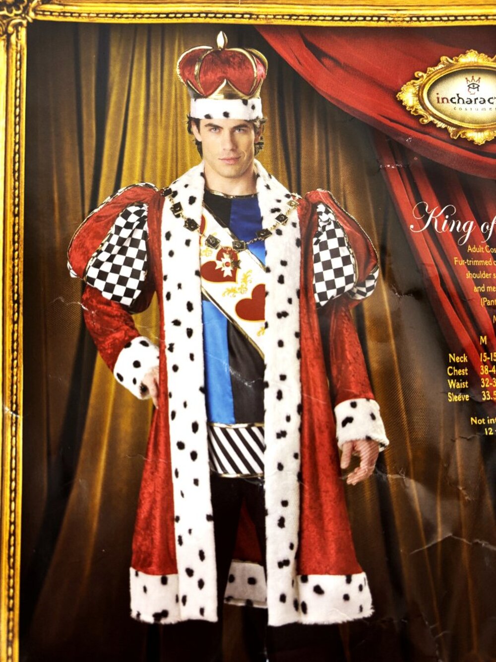 King of Hearts Renaissance Tudor Style Incharacter Costumes NWT NOS